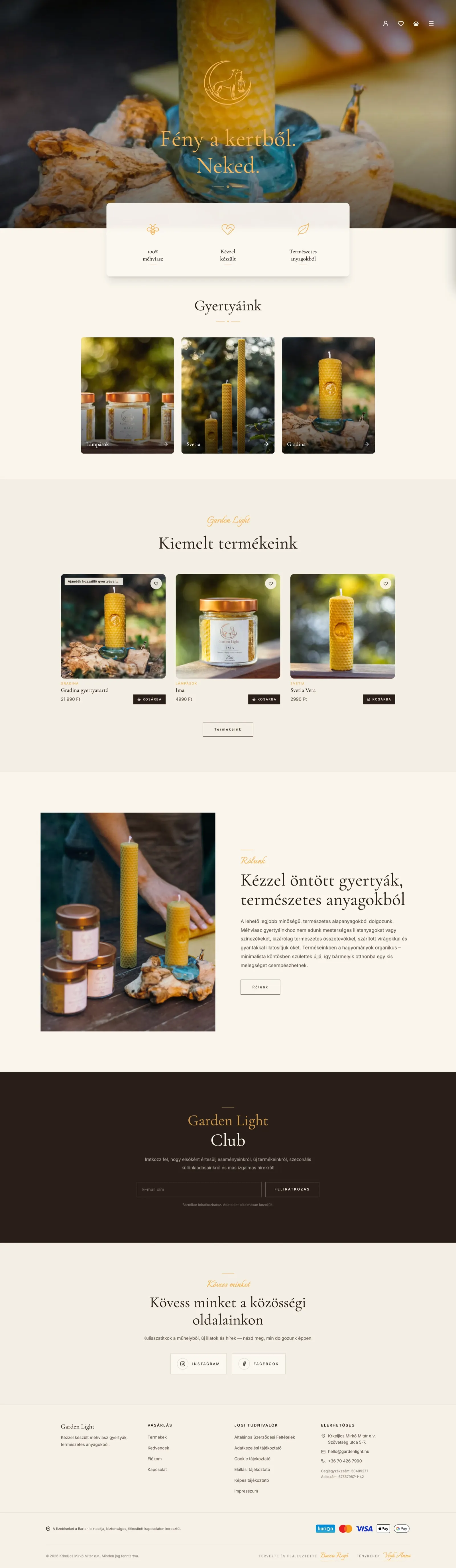 Garden Light — gardenlight.hu